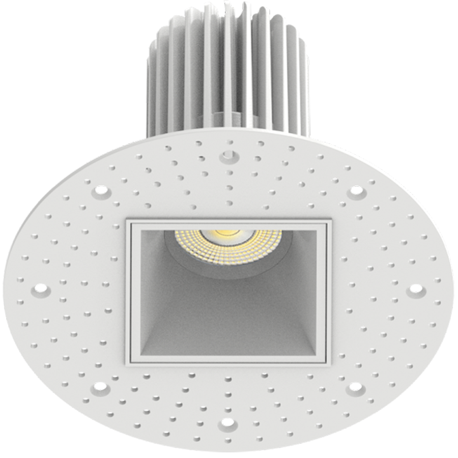 RAB Lighting R3STL Trimless 3 In. Square Recessed, 15W, CCT Selectable, CRI90, TRIAC, White, R3STL