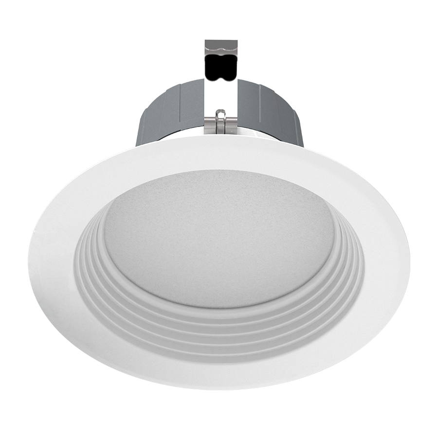 RAB Lighting 4" Round Retrofit Downlight, 8W, 5000K, CRI90, Baffle, R4R8950120WB