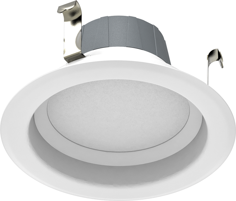 RAB Lighting 8W 4-Inch LED Retrofit Downlight, 4000K, Energy Star, Matte White, R4R8840120WS