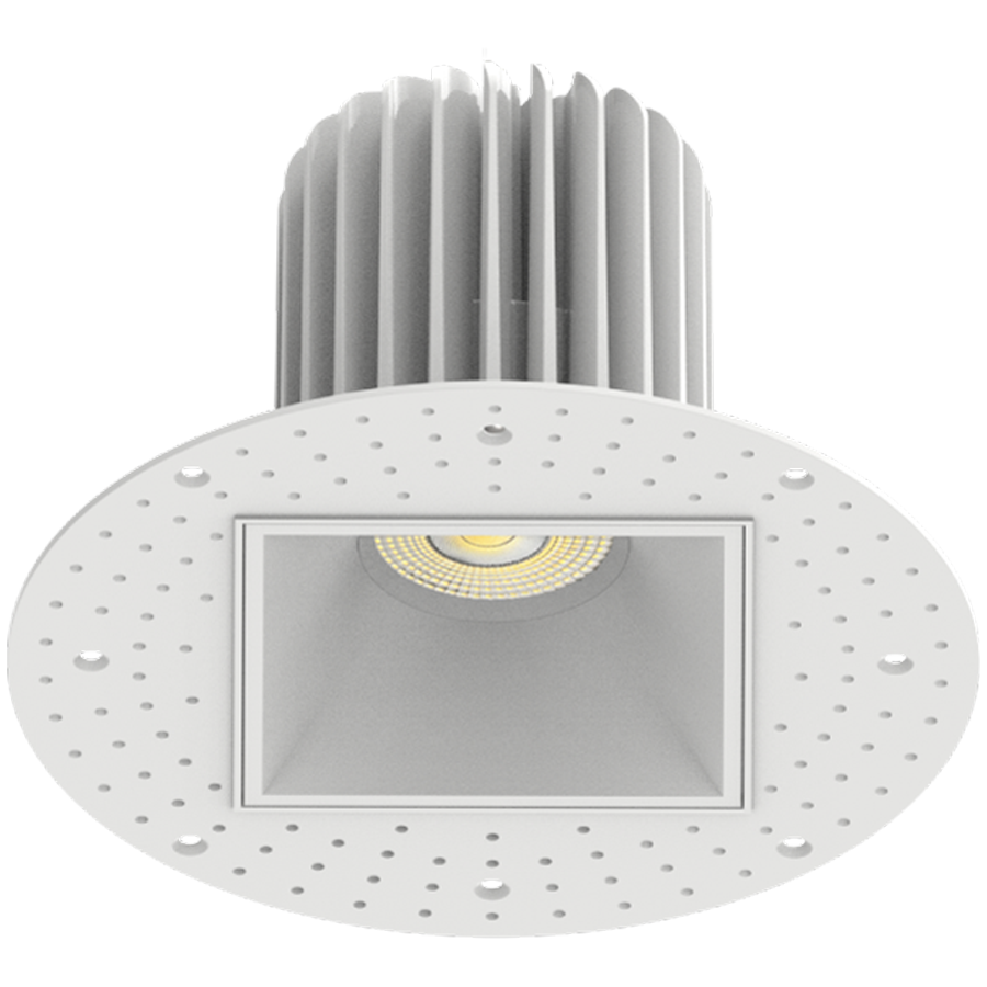 RAB Lighting 4" Square Trimless Downlight, 20W, CCT Selectable, CRI90, TRIAC Dimming, R4STL