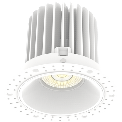RAB Lighting 4" Recessed LED Downlight, 20W, CCT Selectable, 1,600 Lumens, 38° Beam Angle, Trimless 120V, White, R4TL