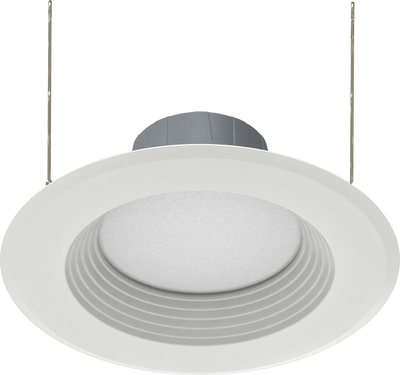 RAB Lighting 6" LED Retrofit Downlight, 8W, CCT Selectable, 725 Lumens, 120V, Baffle Trim, R6R89FA120WB