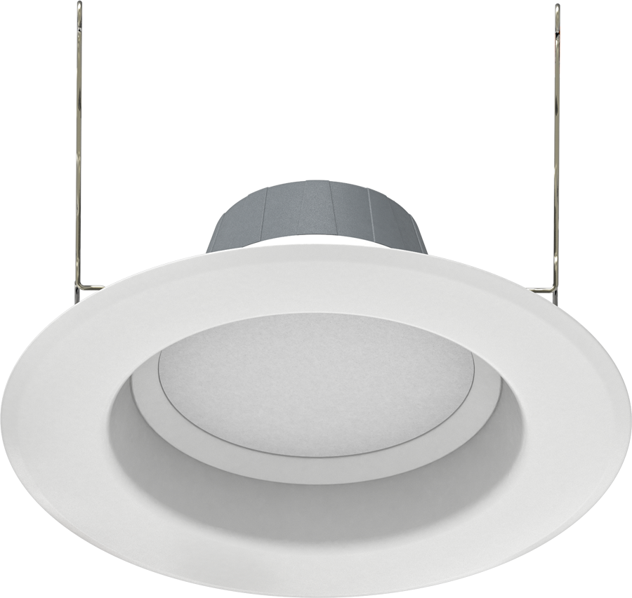 RAB Lighting 6" LED Retrofit Downlight, 11W, CCT Selectable, 900 Lumens, 120V, Smooth Trim, R6R119FA120WS