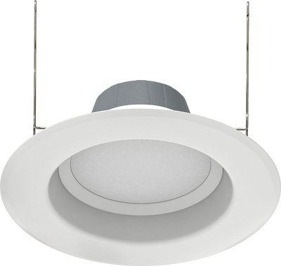 RAB Lighting 6" LED Retrofit Downlight, 8W, CCT Selectable, 725 Lumens, 120V, Smooth Trim, R6R89FA120WS