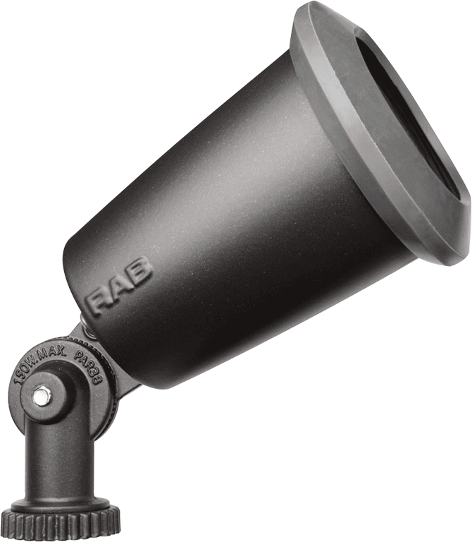 RAB Lighting R90 Molded Gasket Flood Light, 150W, PAR38, Bronze, R90MA