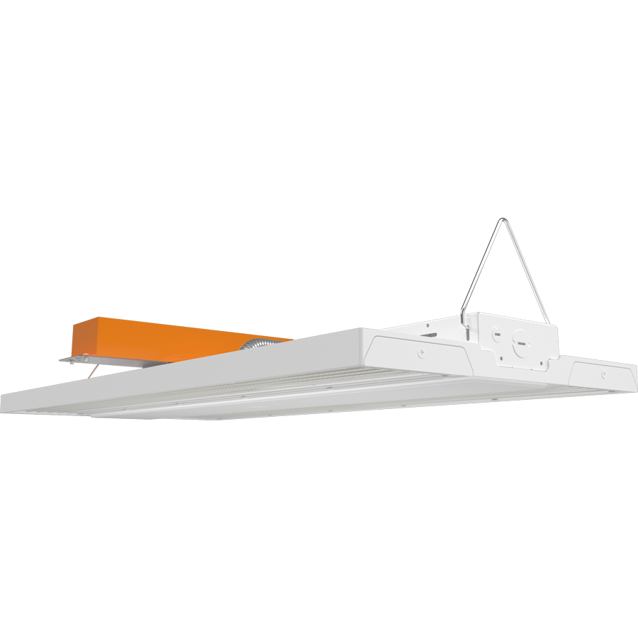 RAB Lighting RBAY15L Linear High Bay, 400/320/260W, CCT Selectable, 480V, Battery Backup, White, RBAY15L/480/E