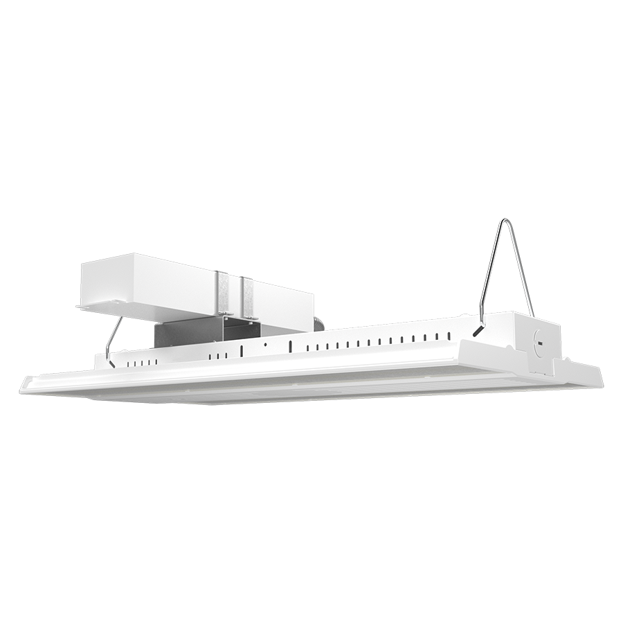 RAB Lighting RBAY17MHO Linear High Bay, 260/220/160W, CCT Selectable, 480V, Battery Backup, High Output, White, RBAY17MHO/480/E