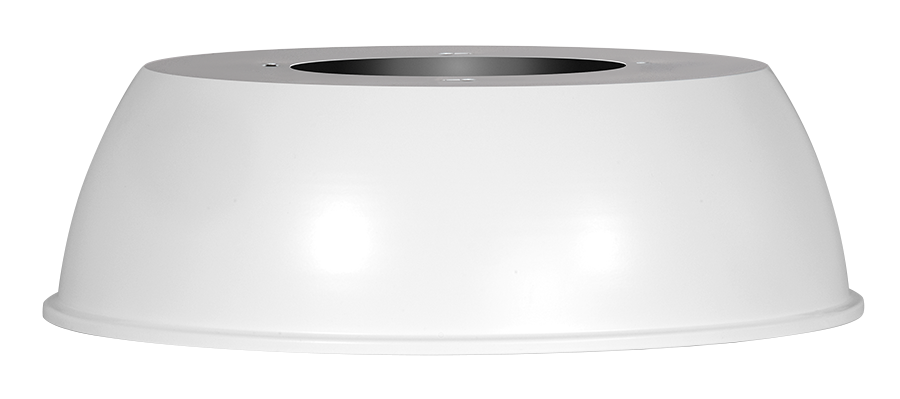 RAB Lighting HAYBAY Short Aluminum Reflector, 16 In., White, R16SA