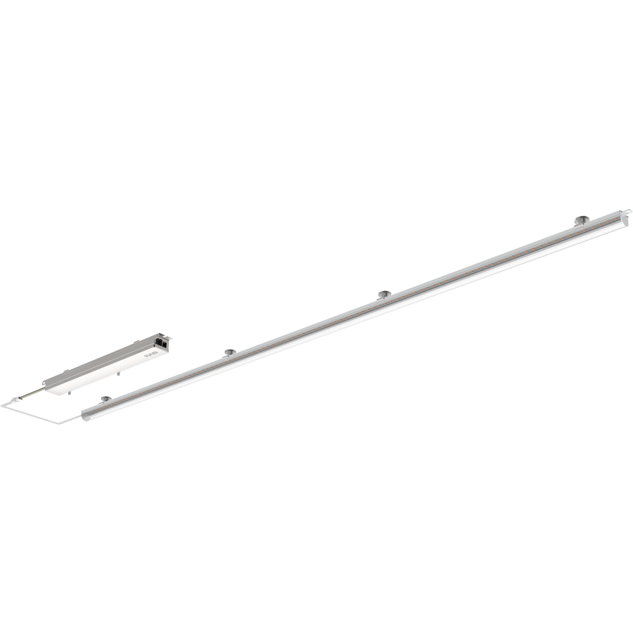 RAB Lighting RLB Retrofit Light Bar, 1 × 4 Ft., 30/25/20W, CCT Selectable, Clear Lens, RLB-4C