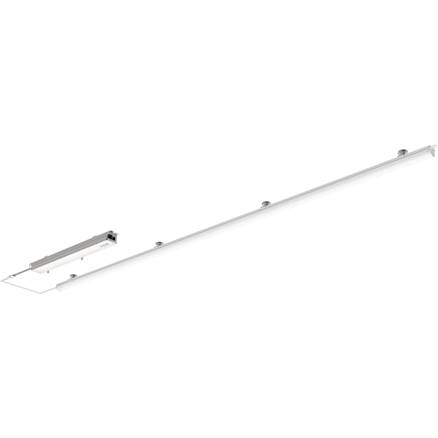 RAB Lighting RLB Retrofit Light Bar, 1x4 Ft., 30/25/20W, CCT Selectable, Frosted Lens, White, RLB-4F
