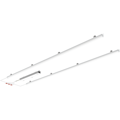 RAB Lighting RLB2 Retrofit Light Bar, 2x4 Ft., 50/45/40/35/30W, CCT Selectable, Frosted Lens, White, RLB2-4F