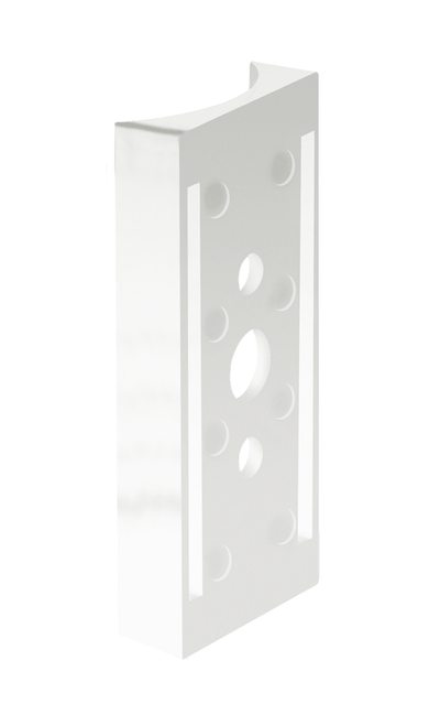 RAB Lighting 3.5" Round Pole Adapter, White, RPA35W