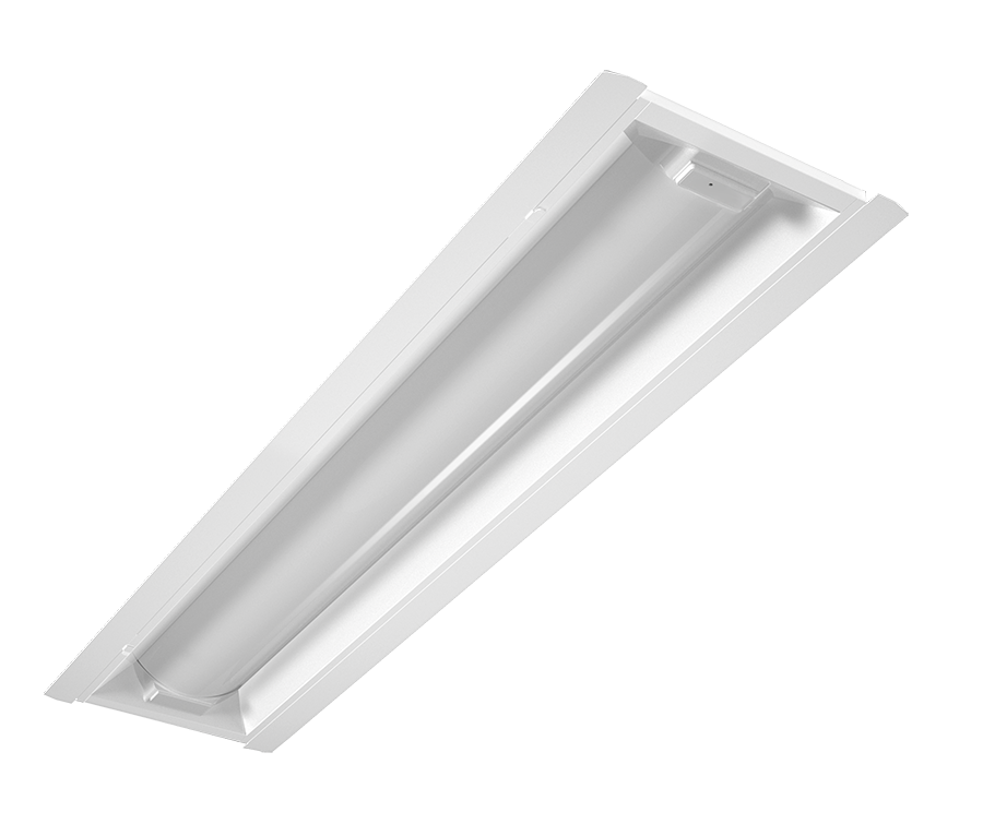 RAB Lighting RTLED 1x4 Retrofit Panel, 30/25/18W, CCT Selectable, Microwave Occupancy Sensor, Battery Backup, White, RTLED1X4/MVS/E