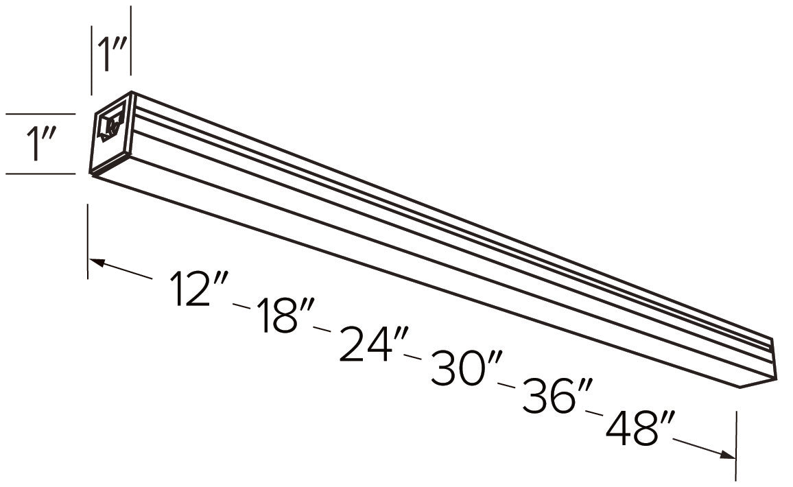 Elco Lighting Zinnia LED Undercabinet Bar, 5W, 3000K, CRI90, 120V, TRIAC Dimming, White, EUD3230W