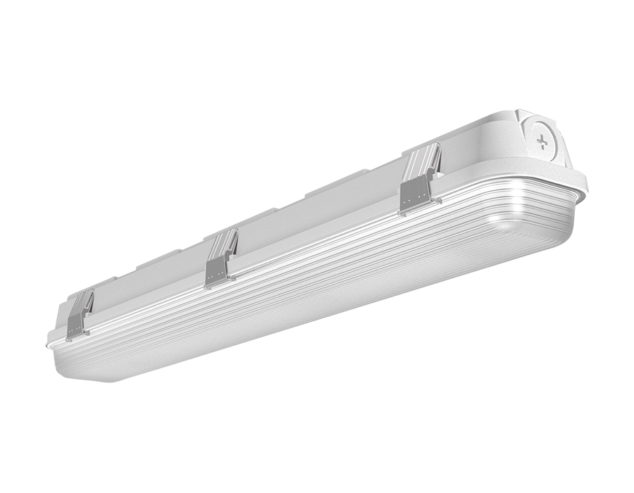 RAB Lighting SEAL2 Linear Washdown, 25/20/15W, CCT Selectable, Microwave Sensor, Gray, SEAL2/MVS