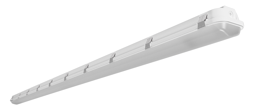 RAB Lighting SEAL8 Linear Washdown, 100/80/60W, CCT Selectable, 120-277V, PIR Sensor, Gray, SEAL8/PIR