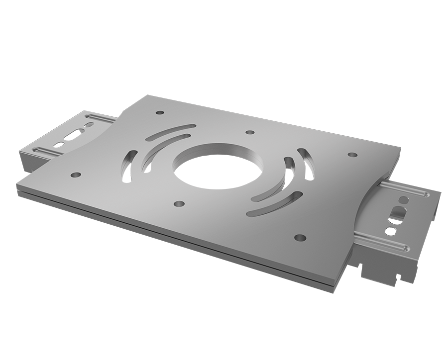 RAB Lighting Shark 8 ft Junction Box Bracket, Stainless Steel, 2-Piece Kit, JBSHARK8-G2