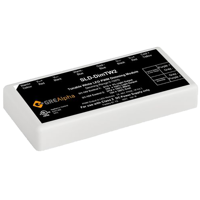 ERG Lighting SLD-DIMTW2 Tunable Dimmer 2-Input, 240W, 8 – 48V, White