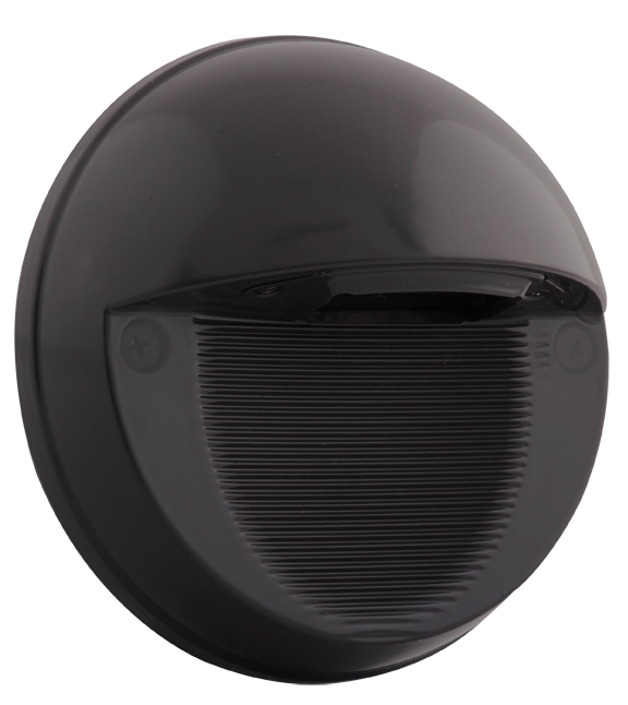 RAB Lighting SLEDR Round Steplight, 5W, 4000K, 12/24V DC, Bronze, SLEDR5NDC