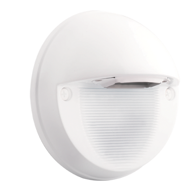RAB Lighting 5 Watt Round LED Step Light, 5000K, 213 Lumens, 120-240V, White, SLEDR5W