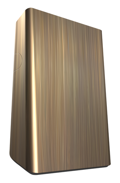 RAB Lighting SLIM Field-Adjustable LED Wall Pack, 26 | 18 | 12W, 3K / 4K /5K, 2,175 thru 4,389 Lumens, Photocell, 120-277V, Brass, SLIMBR