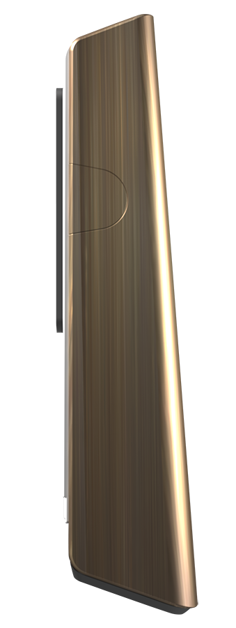 RAB Lighting SLIM Field-Adjustable LED Wall Pack, 26 | 18 | 12W, 3K / 4K /5K, 2,175 thru 4,389 Lumens, Photocell, 120-277V, Brass, SLIMBR