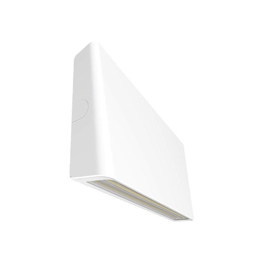 RAB Lighting SLIMLY Wall Pack, 29/45/60W, 3000K, LightCloud Control, 120-277V, White, SLIMLYW/LC