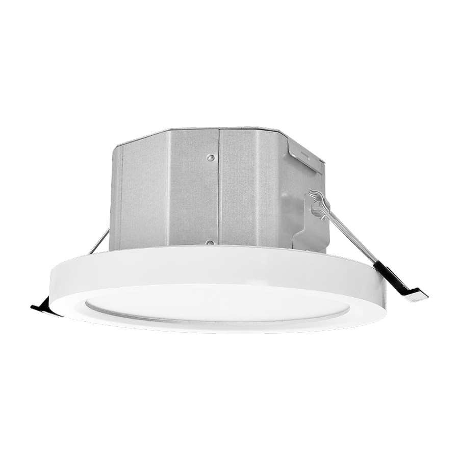 RAB Lighting 4" 10 Watt 3-in-1 LED Downlight, Edge-lit, CCT Selectable, 926 Lumens, 120V, SM3N1-4R-10-9CCT-120-W-EL