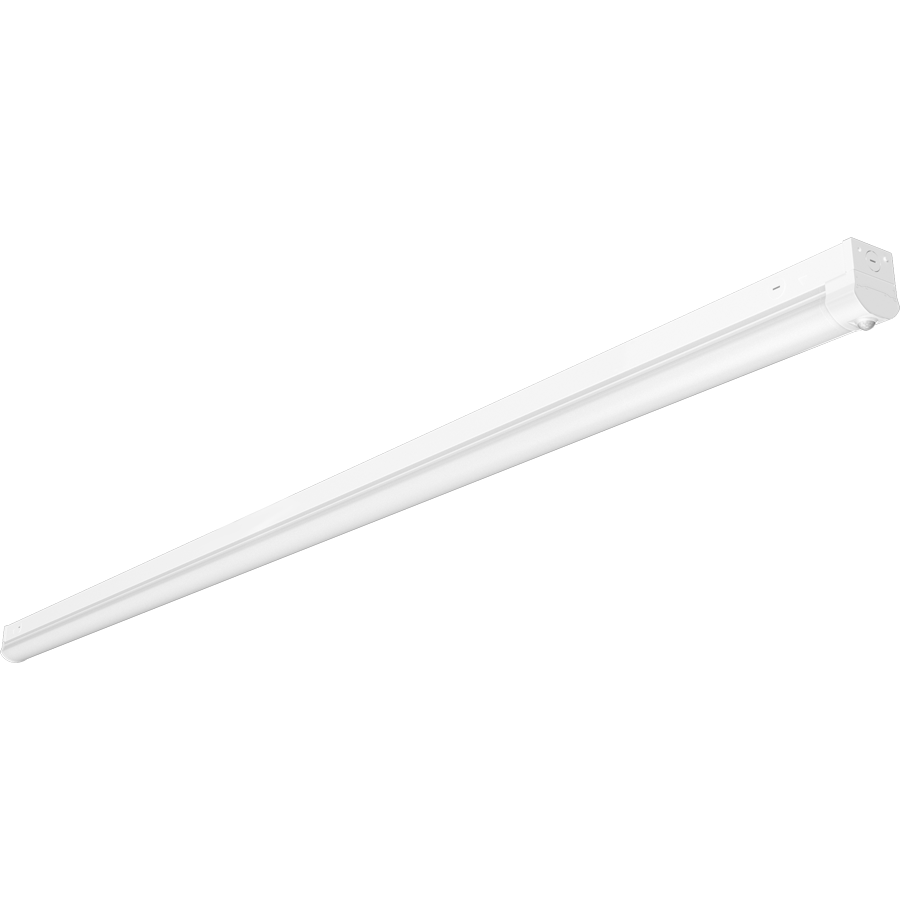 RAB Lighting SR8 LED Strip Light, 8 ft, 28/36/44/52/60W, CCT Selectable, PIR Sensor, Battery Backup, White, SR8/PIR/E