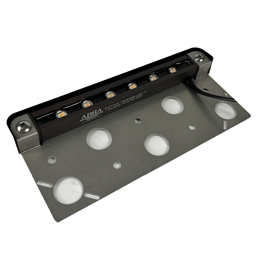ABBA Lighting STB05R, 12V AC/DC, 3000K, 120° Beam, CRI 80+, Stainless Steel/Black, STB05R