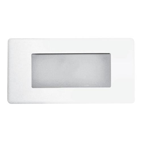Elco Lighting Faceplate with Frosted Glass Lens, ELST43 & ELST48 Series, Black, ELST11B