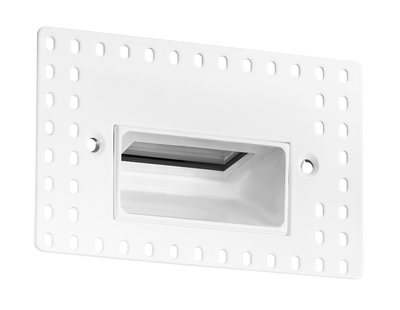 RAB Lighting 3 Watt Horizontal Recessed LED Step Light, Trimless, 2700K, 33 Lumens, 120V, Black, FSLEDH3YYB/120/TL
