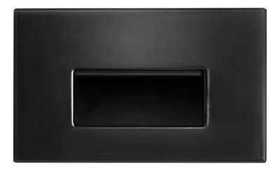 RAB Lighting 3 Watt Horizontal Recessed LED Step Light, 4000K, 38 Lumens, 120V, Black, FSLEDH3NB/120