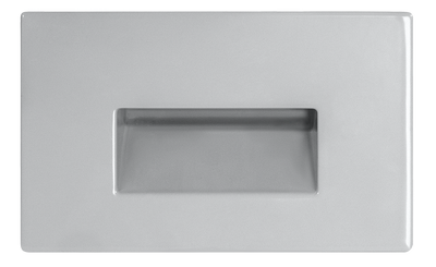 RAB Lighting 3 Watt Horizontal Recessed LED Step Light, 4000K, 61 Lumens, 120V, Silver, FSLEDH3NS/120