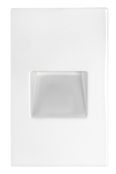 RAB Lighting 3 Watt Vertical Recessed LED Step Light, 2700K, 84 Lumens, 120V, White, FSLEDV3YYW/120