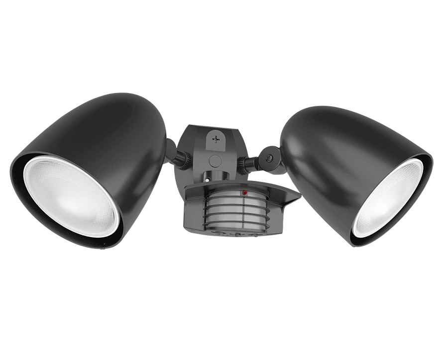 RAB Lighting STEALTH Sensor + PAR LED Lamp Kit, Bullet Hood, 200° Detection, CCT Selectable, 38W, 3,600 Lumens, 120-277V, Bronze, STL200HB/L
