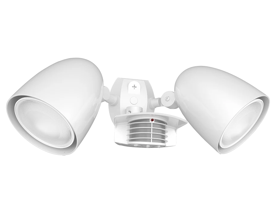 RAB Lighting STEALTH Sensor + PAR LED Lamp Kit, Bullet Hood, 200° Detection, CCT Selectable, 38W, 3,600 Lumens, 120-277V, White, STL200HBW/L