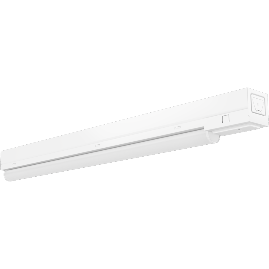 RAB Lighting Strip, 2 Ft., 10/8/6W, CCT Selectable, CRI 80, Microwave Occupancy Sensor, 120-277V, White, STRP2/LCBS/MVS