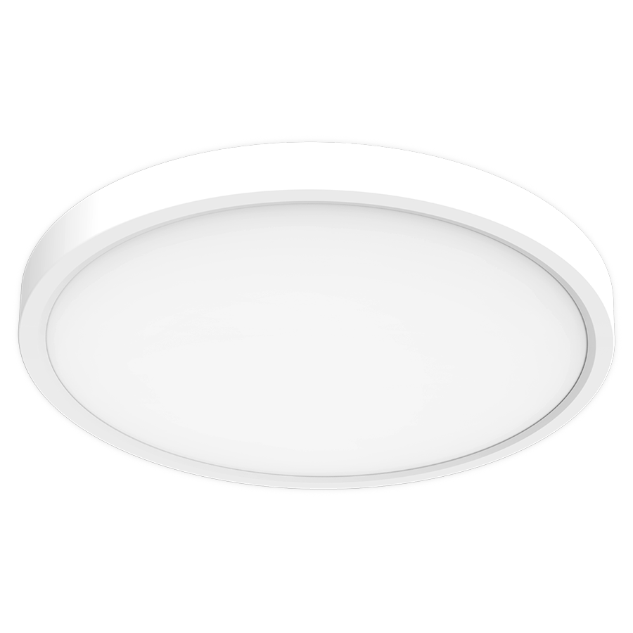 RAB Lighting SUMO34 12" Round LED Surface Mount, 13W, CCT Selectable, 1,013 Lumens, 120-277V, White, SUMO34-R-12