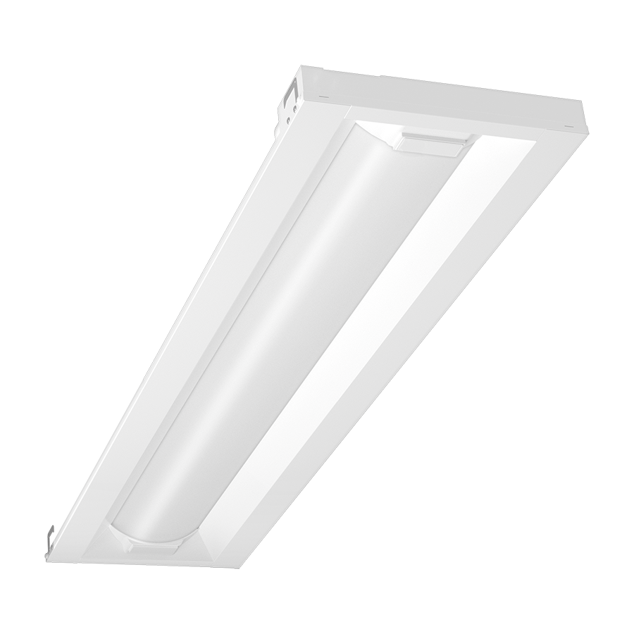 RAB Lighting SWISH 1X4, 30/25/18W, CCT Selectable, LightCloud Controller, Battery Backup, White, SWISH34-1X4/LC/E