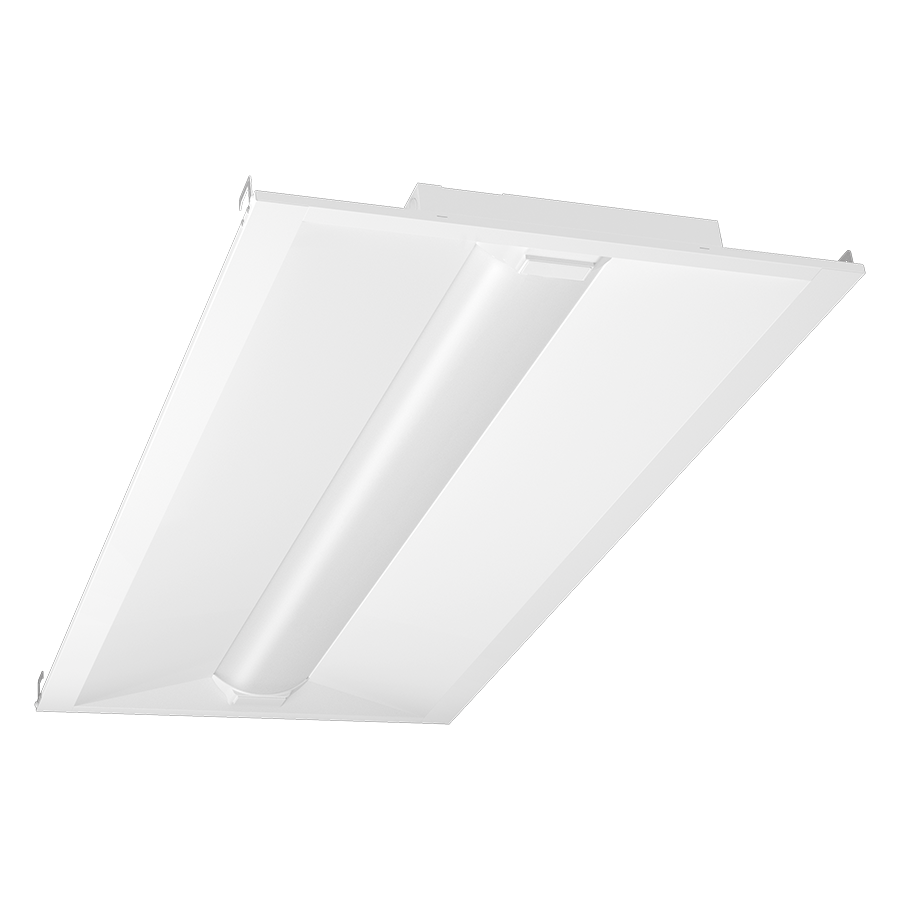 RAB Lighting SWISH34 2X4 Troffer, 40/35/30W, CCT Selectable, 120-277V, LightCloud Blue Microwave Sensor, Battery Backup, White, SWISH34-2X4/LCBS/MVS/E