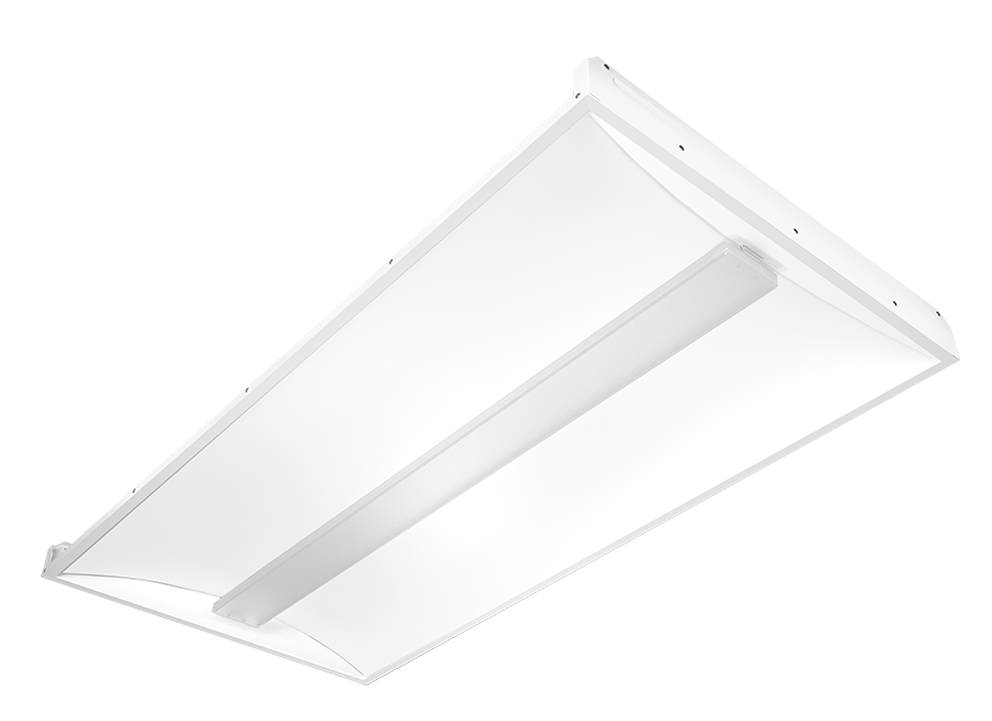 RAB Lighting SWISHFA Island 2X4, 29/39/49W, CCT Selectable, 120-277V, Field Adjustable, LightCloud Sensor, Battery Backup, White, SWISHFA-ISLAND2X4/LCS/E