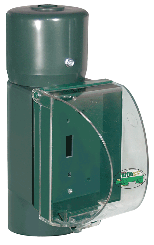 Outdoor Rab Electrical Post RAB Lighting Turtle In-Use Cover and Mighty Post Adapter Kit, Verde ...