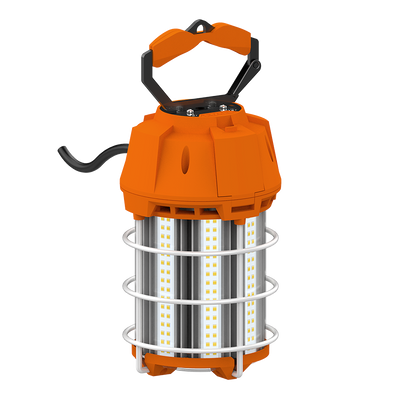 RAB Lighting 100 Watt LED HID Temporary Work Light, 5000K, 12,000 Lumens, 120V, TEMP-100-850