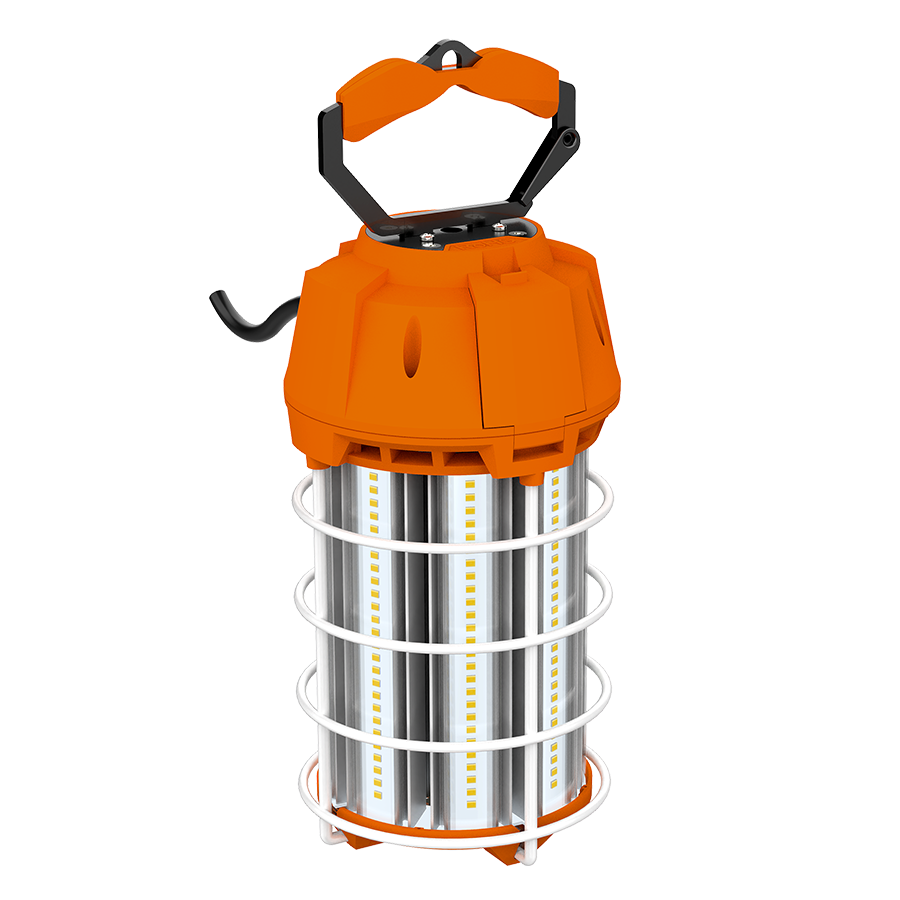 RAB Lighting 150 Watt LED HID Temporary Work Light, 5000K, 18,000 Lumens, 120V, TEMP-150-850