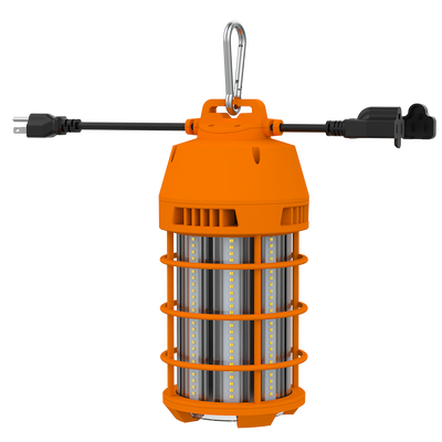 RAB Lighting TEMP17 Temporary Light, 150W, 5000K, CRI80, 6 Ft. Cable, Orange, TEMP17-150