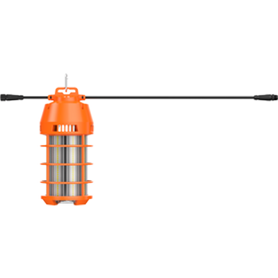 RAB Lighting TEMP34 Temporary Light, 150W, 5000K, CRI80, 6 Ft. Cable, Construction Orange, TEMP34-150