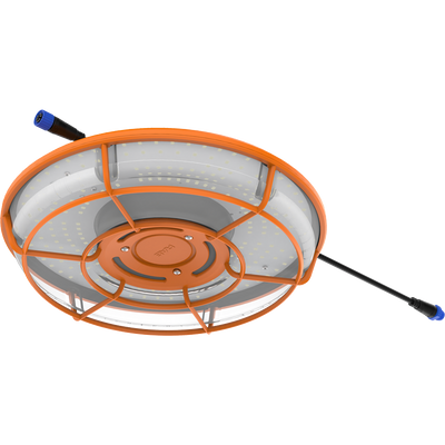RAB Lighting TEMPBAY UFO Temporary Light, 130W, 5000K, 120-277V, Orange, TEMPBAY-130