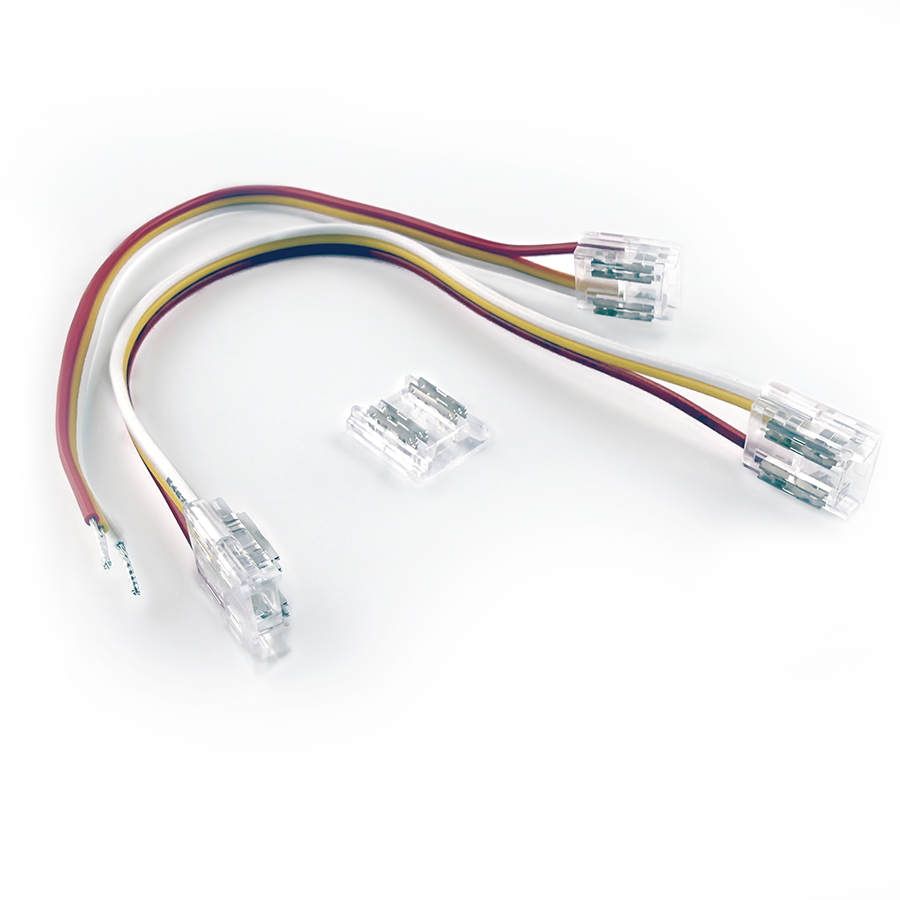 RAB Lighting COB Tape Light Connector, 3-Pin PCB, 10mm, 15cm Wire, IP20, TIJ3