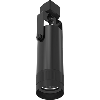 RAB Lighting TRACK22 Track Light Small, Snoot, Black, TK22SB-S
